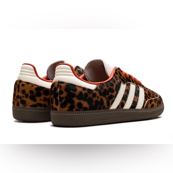 ADIDAS Women’s ‘OG Samba’ in Leopard/Cream/Orange - Picture 4 of 14